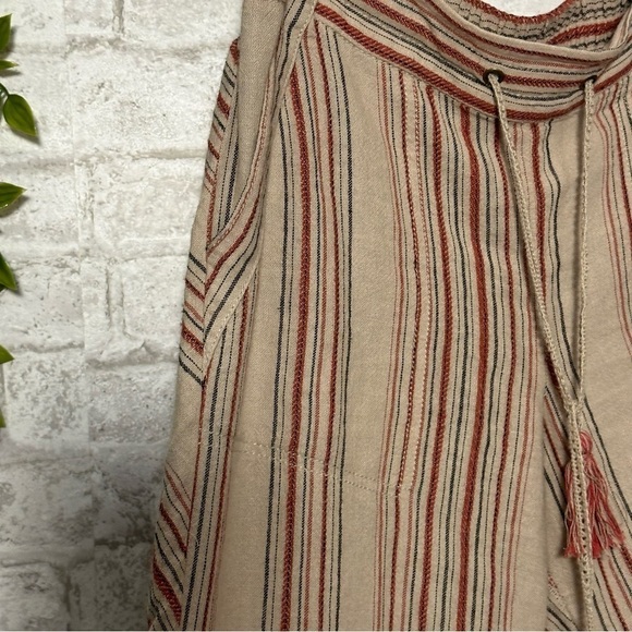 MAURICE’S Cute a fun Linen Blend Bobo Chic‎ Wide Leg Pants Size Medium - Picture 4 of 7